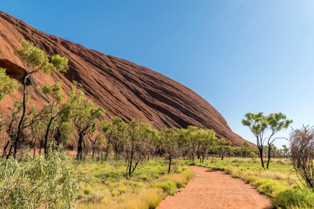 walking in uluru